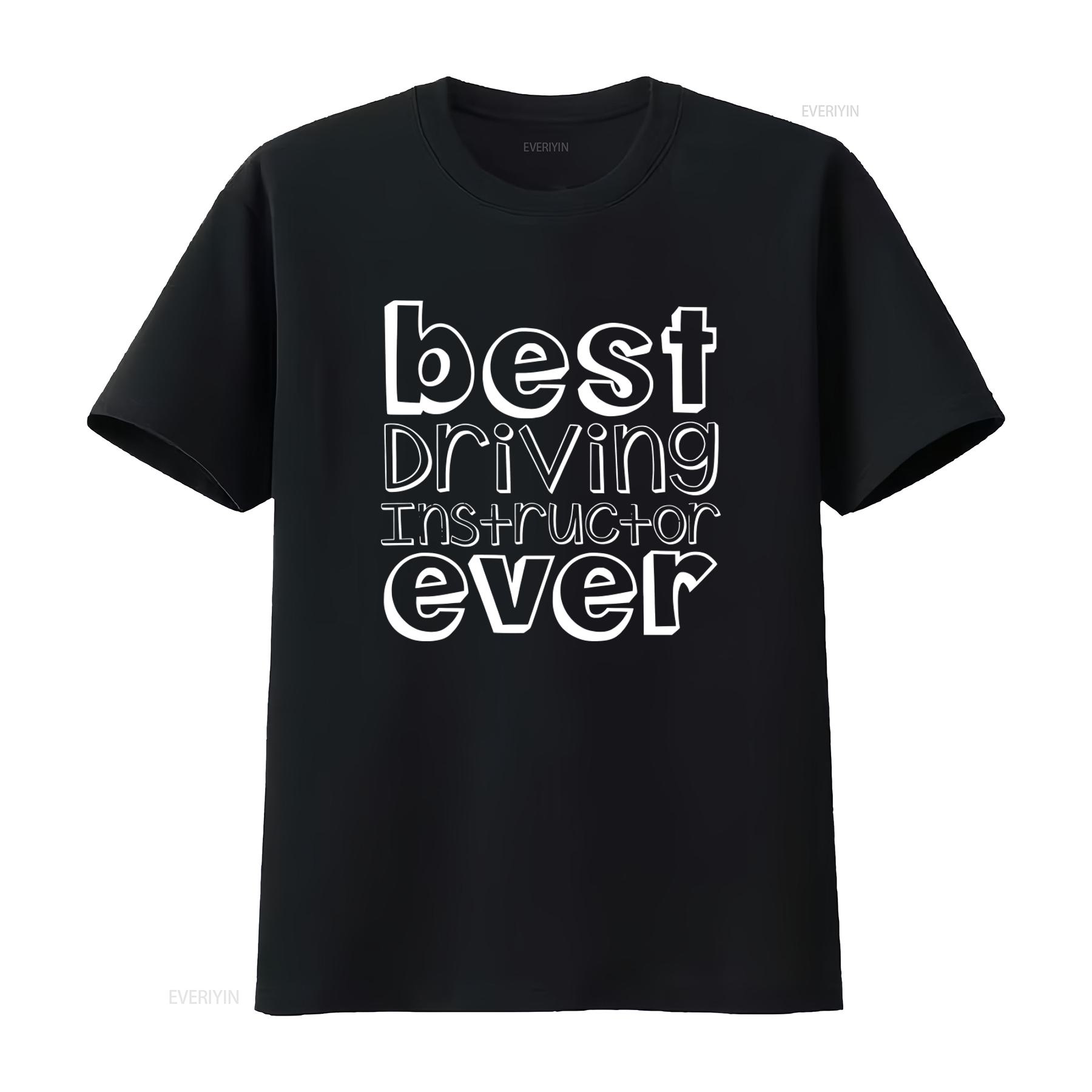 

Best Driving Instructor Ever T Shirt Perfect for Mens Enthusiasts vintage Washed fashion Soft Top For Everyday Wear Unisex 4XL
