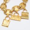 CELINE Bag Motif Charm Macadam Bracelet goldUsed