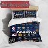 3pcs Duvet Cover Set (1*Duvet Cover + 2*Pillowcase, Without Core), Custom Name NFL Pattern Bedding Set, Home Bedroom Decor Gift