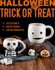 7.8oz Novelty 3D Skull Design Eco Friendly Kaolin Ceramic Coffee Mug Ideal for Halloween Gift Adds Spooky Touch to Your Holiday