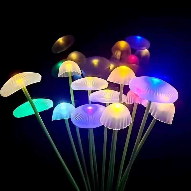 Solar Mushroom Jellyfish Lights - Outdoor Waterproof Garden Lawn Decorations