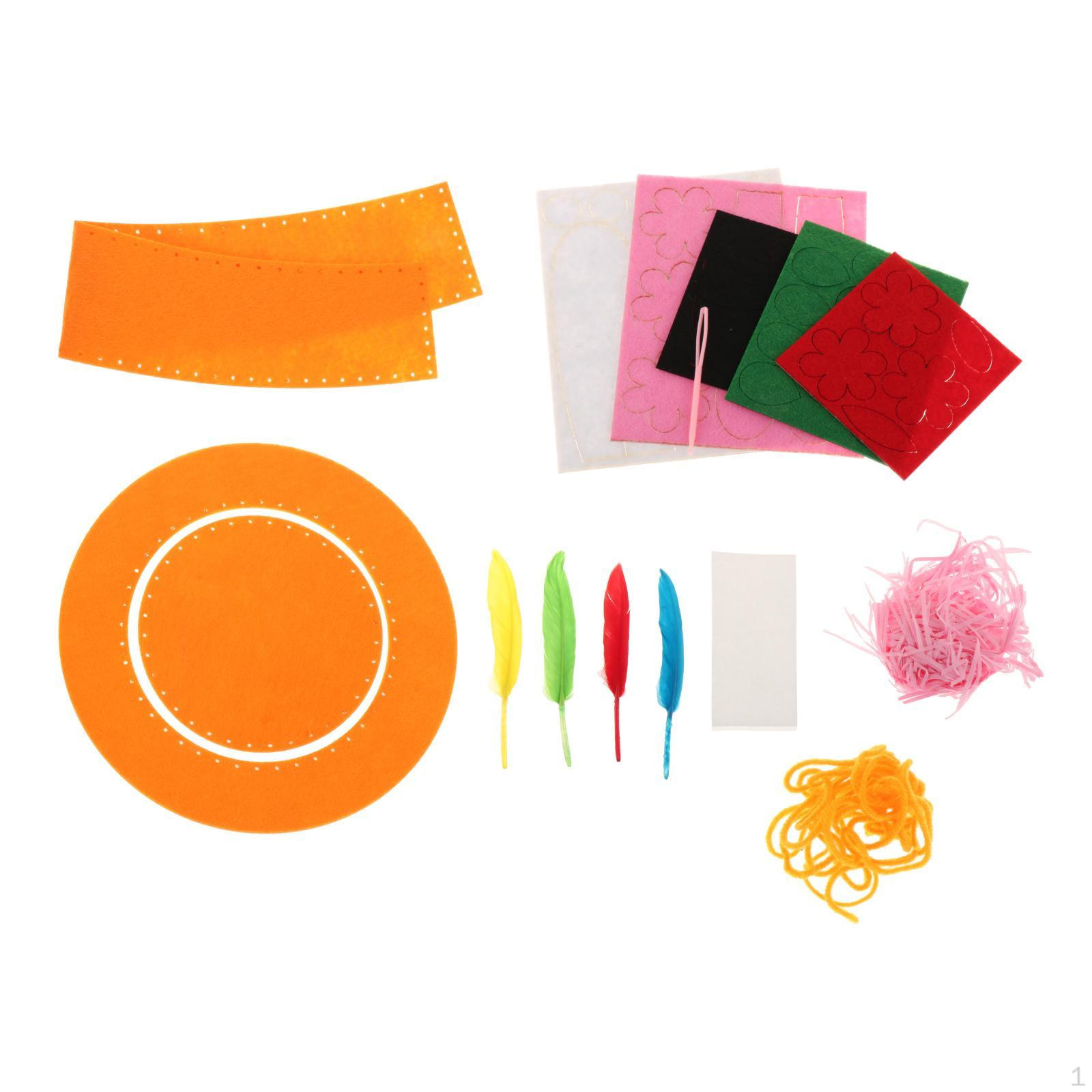 

Детские наборы для изготовления пасхальных чепчиков, материалы для творчества в помещении оранжевый