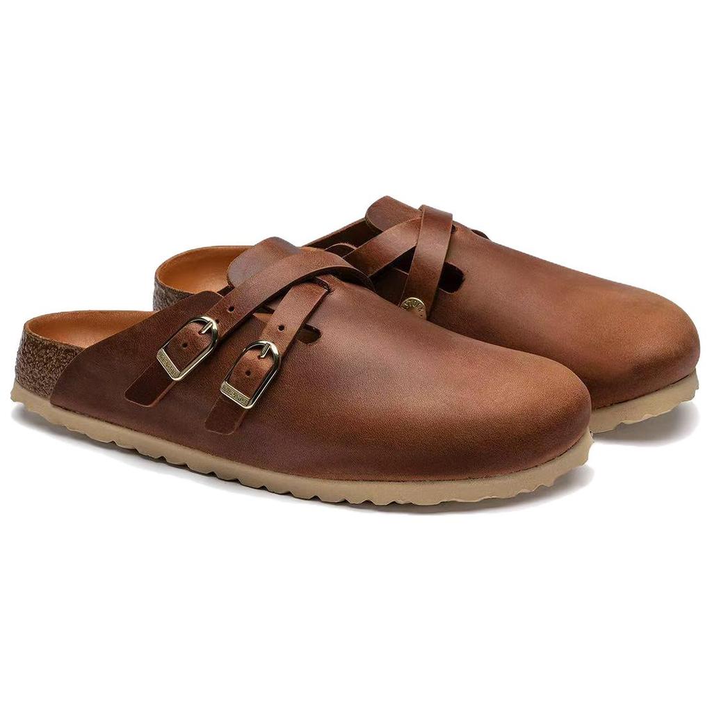Birkenstock Blair Comfortable Versatile Closed-Toe Slippers Unisex Slippers Brown 1017495