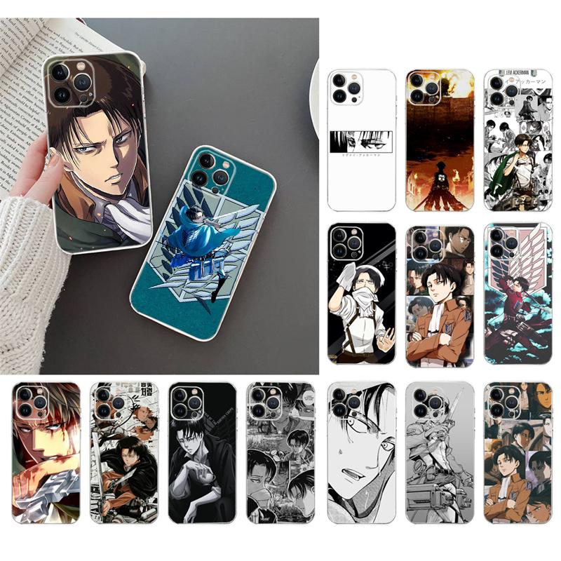 Phone Case For iphone 17 Pro Max Air 16 15 14 13 Pro Max 15 16 Pro 15Plus Levi Ackerman Shingeki no Kyojin Anime