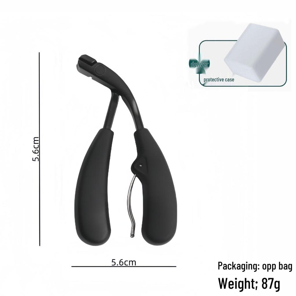 Anti-Slip Anti-Splash Curved Double-Edged Toenail Clipper for Thick Nails