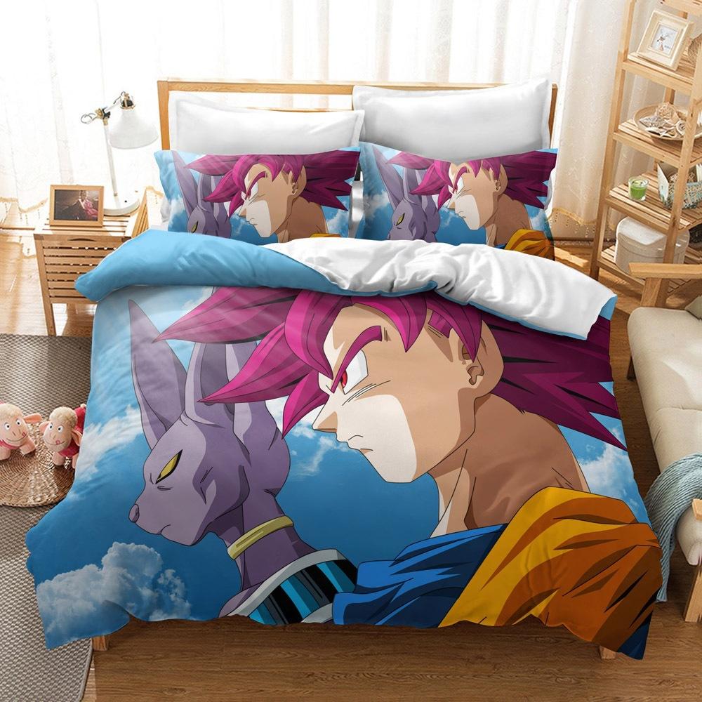 Digital Printing Bedding Kit, Dragon Ball Series Size Three-Piece Set