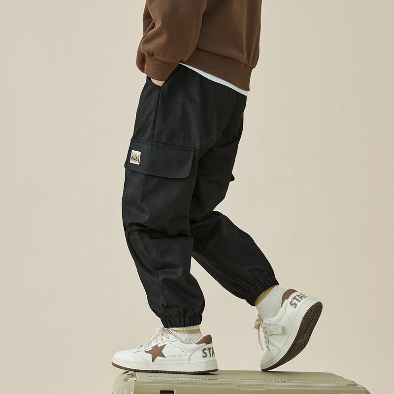 Duojiajia Boys Spring/Autumn Loose Cargo Jogger Pants 130