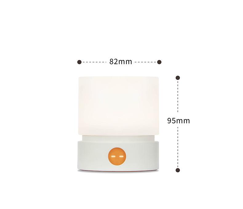 Nordic Rotating Cylindrical Night Light with Breathing Mode