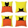 Sofa Chair Bed Living Room Decorative Pillowcase Fashion Cartoon Cute Cat Pillowcase