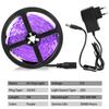 5M/10M UV LED Strip Light Ultraviolet Lamp 385-400nm Black Light 2835 SMD DC12V Ribbon For Glow Party Kitchen Decoration