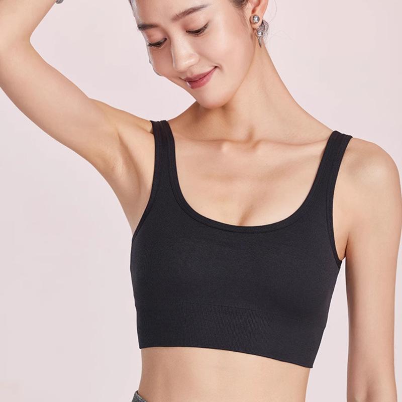 U-Shaped Fitness And Back Sports Bra, Widened And Adjustable Yoga Suit, Anti Sagging Bra Vest With Breast Pads For Women
