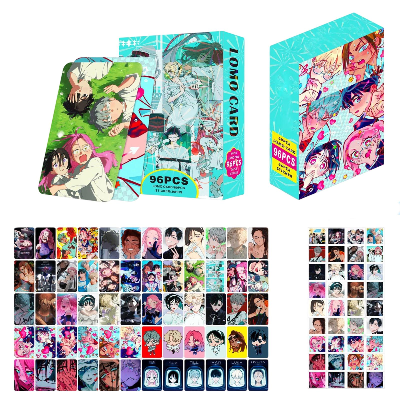 

6 Anime Cards, Double-sided LOMO Cards, Clear Postcards, Photo Cards, Gift Cards One Size