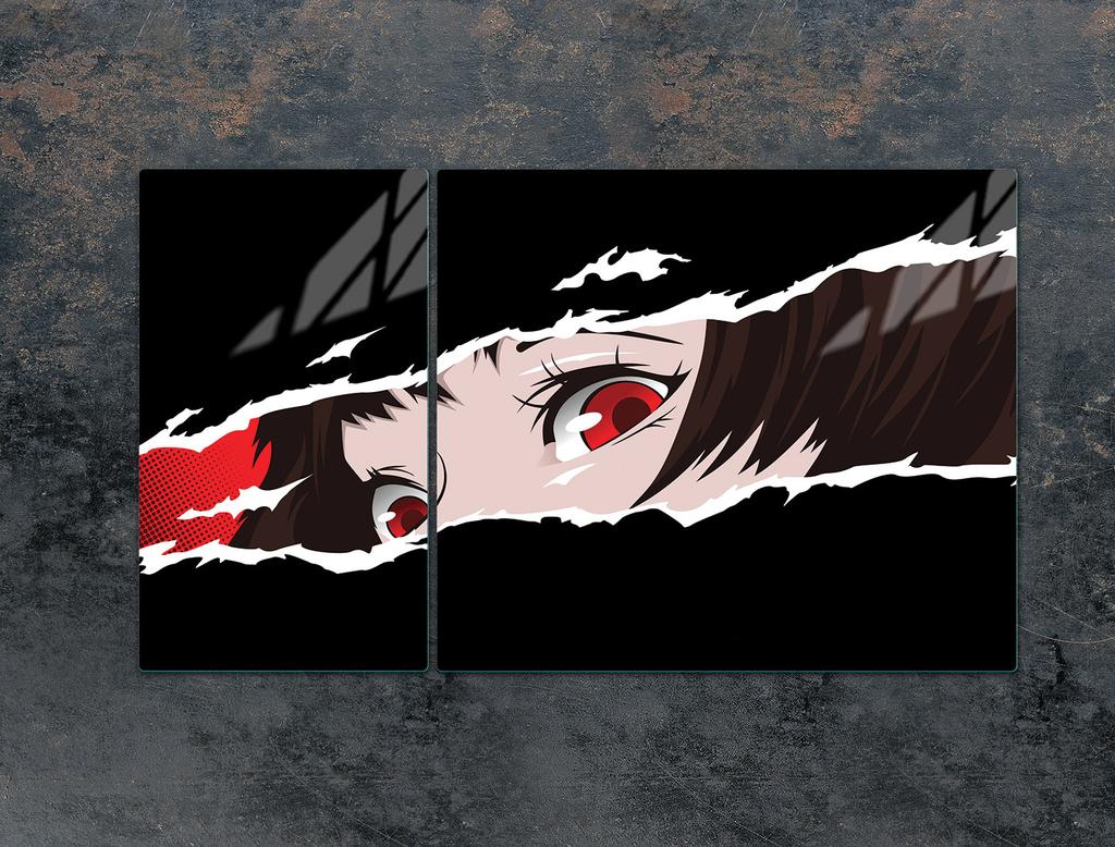 GLAS-KOCHFELD-SCHUTZPLATTE 90x52 ANIME