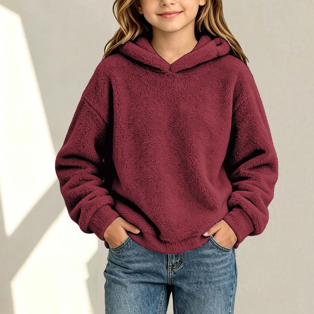 Boys Girls Christmas Print Sweatshirt, Long Sleeve Stand Collar Pullover for Fall Winter