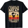 Ich räuchere Fleisch BBQ Grillen Papa Vatertag Grill Geschenk Unisex T-Shirt