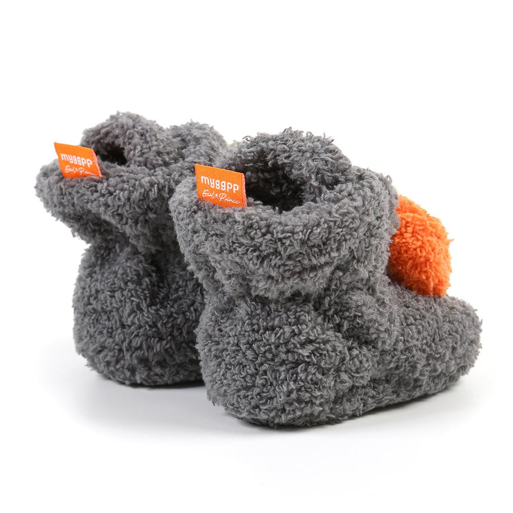 New Autumn/Winter Pumpkin Baby Toddler Shoes - Soft, Warm Cotton with Soft Sole (Model M2043) - Perfect for Halloween!
