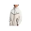 Woven Tech Futura Loose Fit Hooded Long Sleeve Jacket Men Jackets Light-Gold Brown HM7151-104