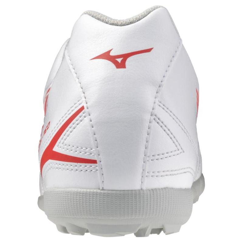 Mizuno AG Artificial Ground Cushioning, Wear Resistant Soccer Shoes Unisex White Red Sneakers P1GD242560