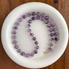 Natural Amethyst Beaded Necklace Women's National Style Simple High-end Sense Collarbone Chain Fashion Light Luxury Temperament Versatile Jewelry