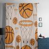 Basketballringe und Bälle Luxuriöse Chiffon-Schergardinen für Wohnzimmer Schlafzimmer Dekoration Fenster Voiles Tüllvorhang