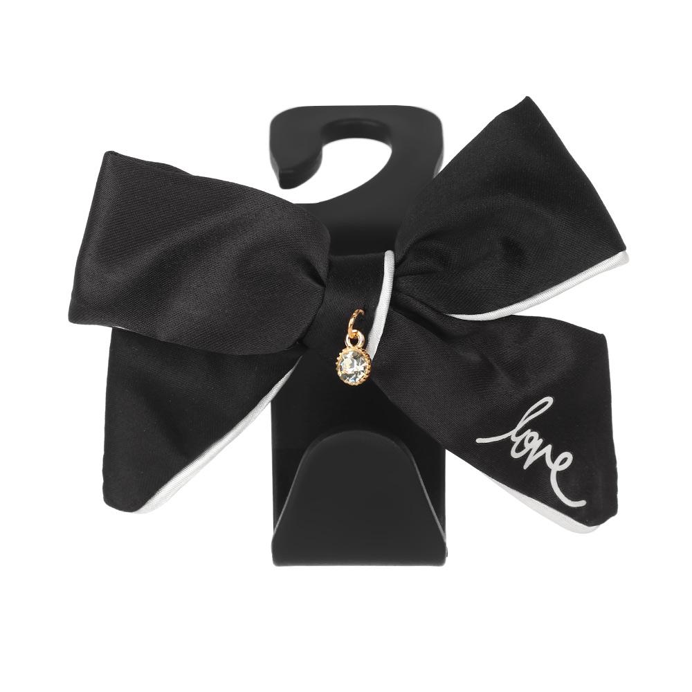 Cute Safety Seat Hooks Vehicle Head Holder Organizer Grocery Hanger Bag Car Interior Accessories Bow Hook Storage