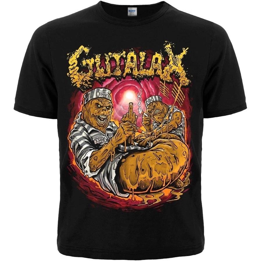 Gutalax Asscatraz (rw) Black T-Shirt cannibal corpse M