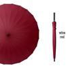 24-Rib Windproof Extra-Large Automatic Umbrella, Long Handle, for Men and Women, Customizable Logo