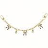 Yogodlns Chain Bag Handle Chain Bag Decoration Personality Bow Pendant Cute Bow Alloy Bag Chain