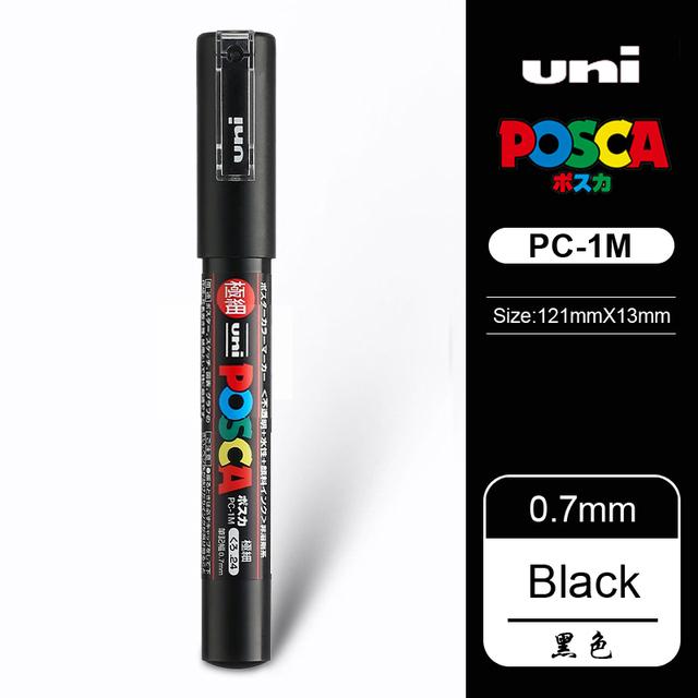 Uni POSCA Marker Farbstift, 39 Farben PC-5M/44 PC-3M/36 PC-1M, Acryl Steinmalerei Zeichnen Graffitti Marker Kunstbedarf