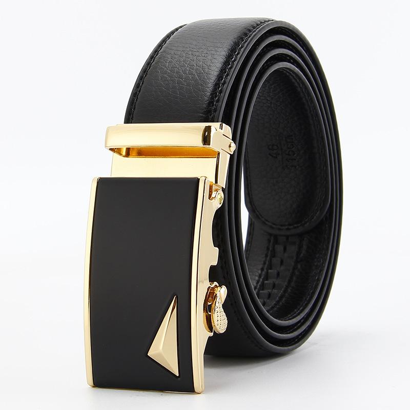 Microfiber Open Edge Automatic Buckle Belt Men's Casual Belt Men's Trouser Belt
