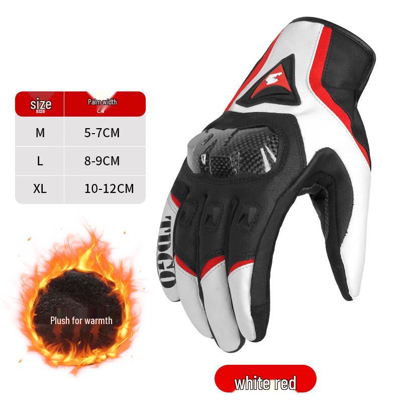Longchan Men s Carbon Fiber Motorcycle Riding Gloves