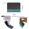 4-inch Suede Felt Squeegee Professional Scratchfree Soft Wet Dry Suede Felt Edge Scraper Vinyl Window Headlight Tint Squeegee