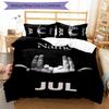 3pcs Custom Name Cartoon Jul rapper Bedding Set Duvet Cover Closure Includes 1 Duvet Cover & 2 Pillowcases for All Seasons Bedroom Decor