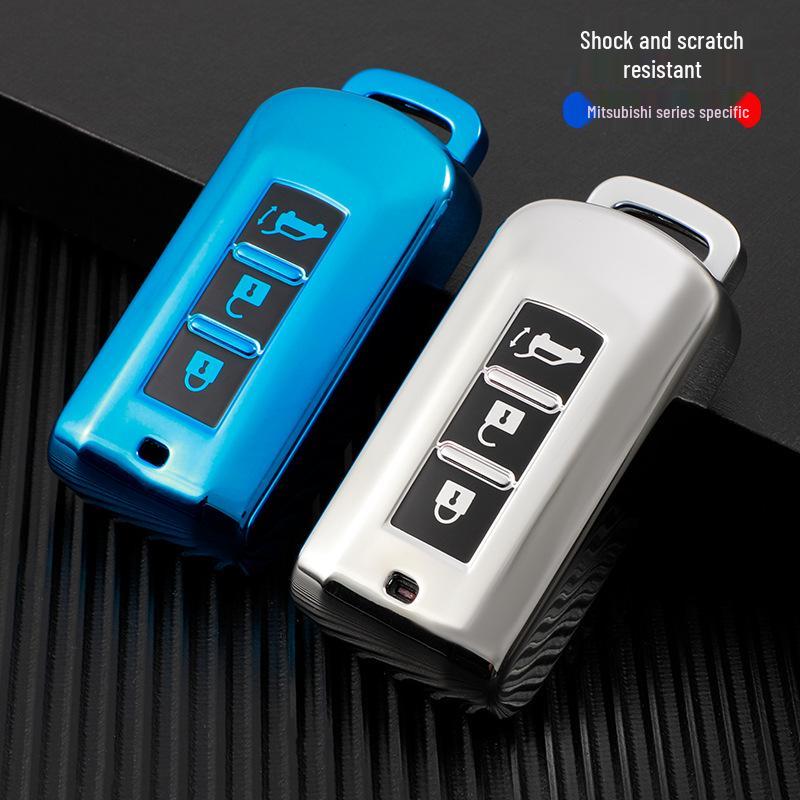 Mitsubishi Key Cover: Fits Outlander, Eclipse Cross, RVR, ASX, Lancer, Pajero Sport Key Shell.