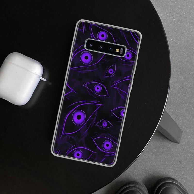 Scary Face Eyes Phone Case Cover for Samsung Galaxy S26 S25 Edge S24 S23 Ultra S22 Plus S21 FE S20 + Art Customized Fundas Galax