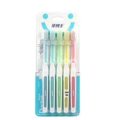 Dr. Tooth Colorful Soft Bristle Toothbrush 5-Pack