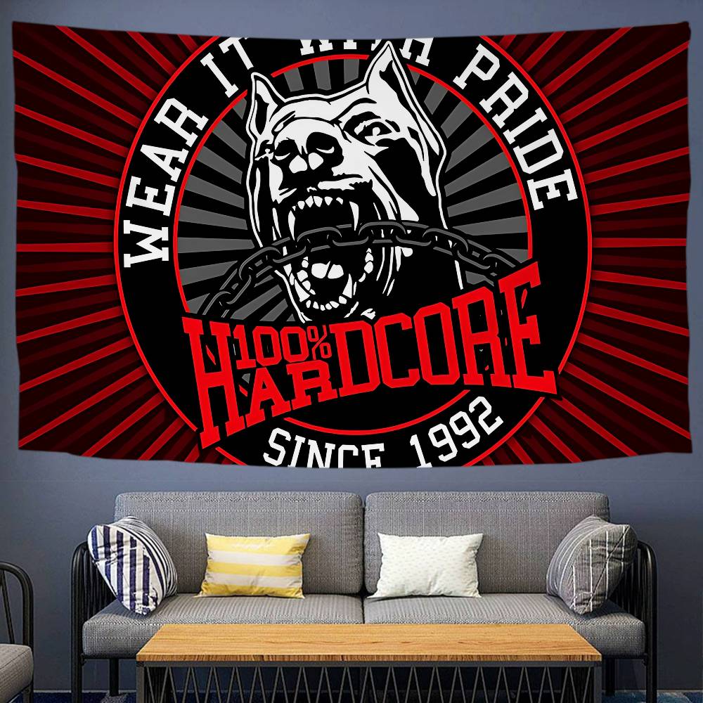 Bone Gabber 100 Hardcore Dog Colorful Tapestry Wall Hanging Bohemian Wall Tapestries Mandala Wall Hanging Sheets