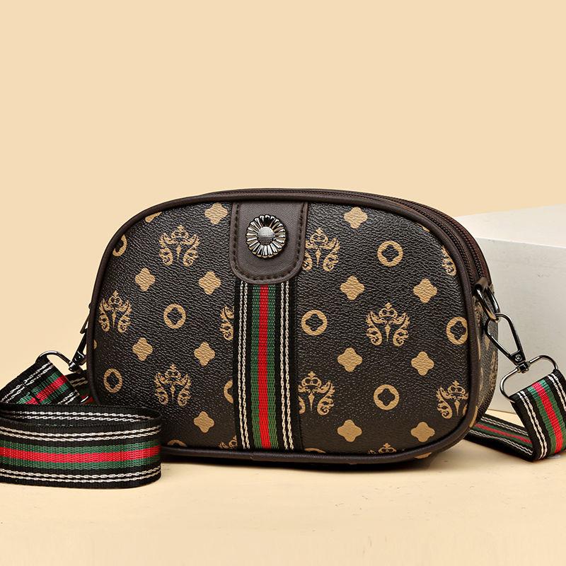 Multi Layered Retro Zero Wallet, One Shoulder Crossbody Fashionable Mobile Phone Bag, Women's Small Bag, Small Shoulder Bag