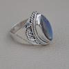 Marquise Labradorite Ring: Handmade 925 Sterling Silver Boho Ring