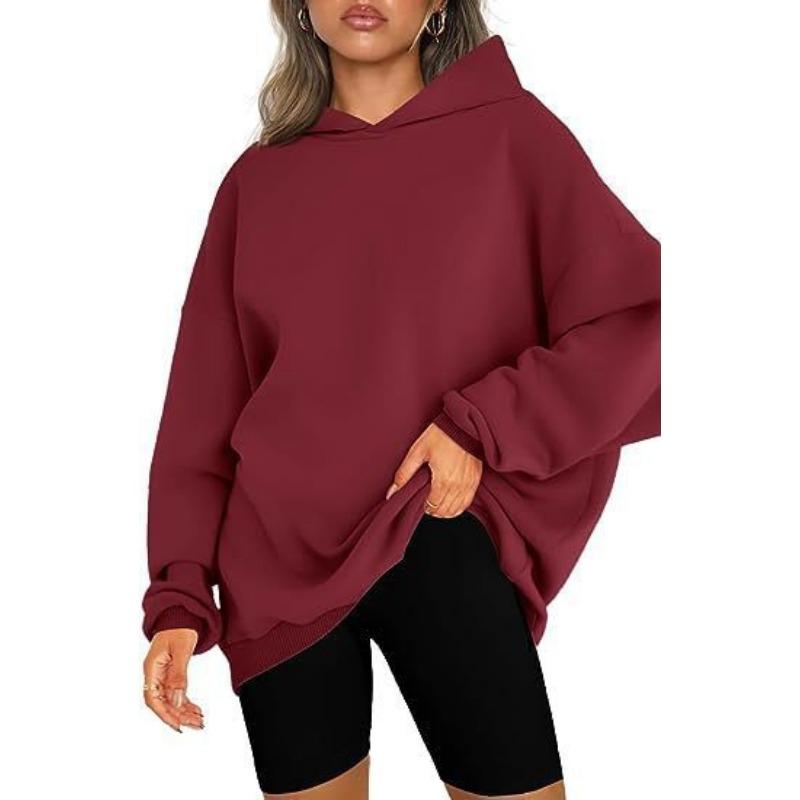 Pullover con cappuccio da donna europeo e americano, oversize, largo, casual, maglione con velluto