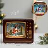 Christmas Scene Music Box Gift Xmas Ornament for Bedroom Indoor Dining Table Reindeer