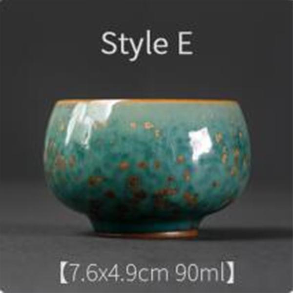 Japanese Ceramic Tea Cup Kiln Change Petal Kung Fu Tea Set