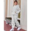 Autumn Winter Women's 2 Piece Hoodie Set, Casual Sportswear with Jogger Pants and Pullover Hoodie, Street Style Lounge Wear for Daily Outfits