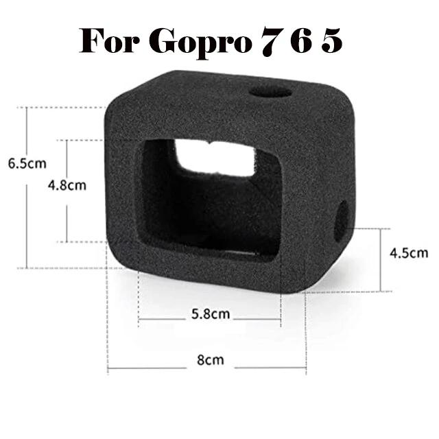 Windslayer Housing Wind Noise Cover Reduction Foam Case for DJI Osmo Action 4 3 GoPro Hero 11 10 9  7 6 5 Camera Accessories