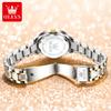 OLEVS Womens Wrist Watch Business Fashion Watches Stainless Stee Watch Bands Quartz Watch For Woman Waterproof Week Date Wristwatch