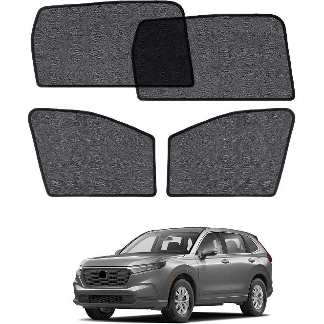 Car Window Shade for Subaru Forester -2024,2 Pack UV & Glare Protection, Breathable Privacy Screen, ect & Bug Blocker Magnetic Mesh Side Rear Sun