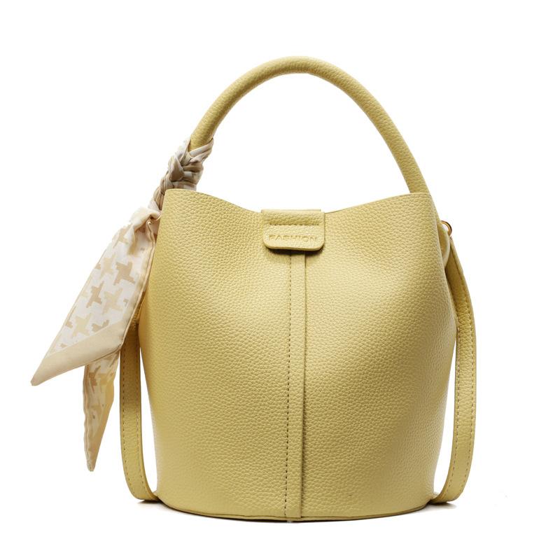 

Модная универсальная портативная сумка-ведро Женская новая повседневная на плечо через плечо жёлтый