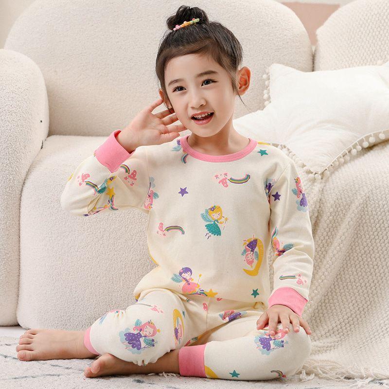 100% Cotton Children's Pajamas Astronaut Pajamas for Teens 4 6 8 12Years Winter Boys Clothes Long Sleeve Baby Girl Clothing Sets