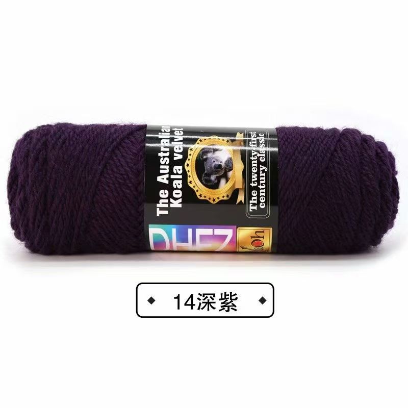 100G Wool Blended Koala Fleece Hand-knitted Medium Thick Yarn Rod Needle Thread Jacket Scarf DIY Knitting&Crocheting