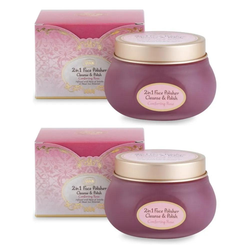 

Sabon 2-in-1 Jelly Face Polisher Scrub Comforting Rose 125ml, 2 pieces